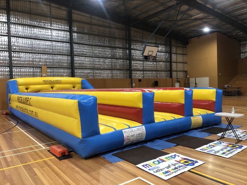 Inflatable - Triple Lane Horizontal Bungee Run including Supervision