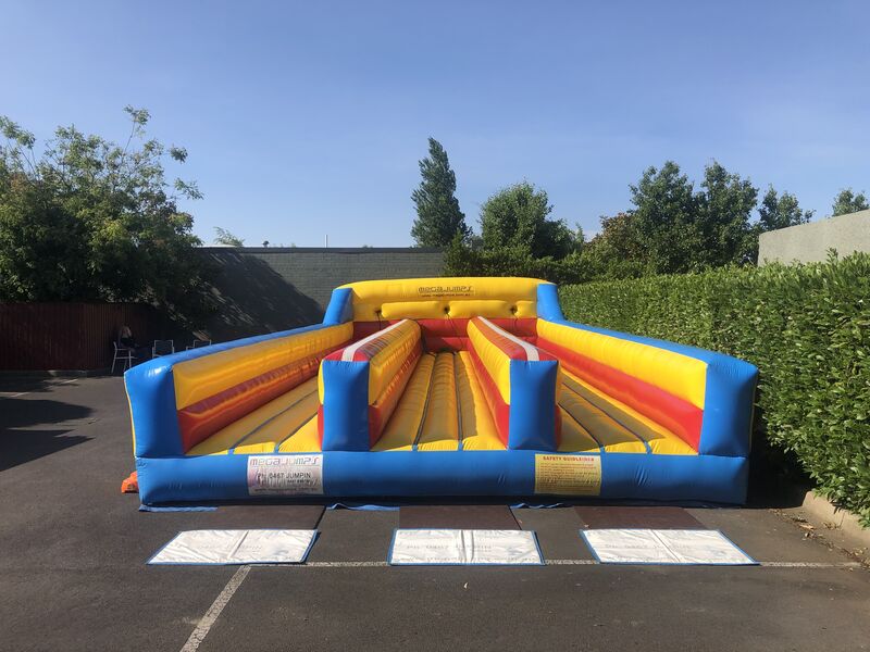 Inflatable - Triple Lane Horizontal Bungee Run including Supervision